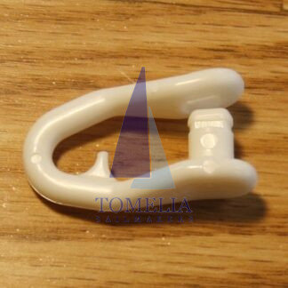 shows small plastic shackle