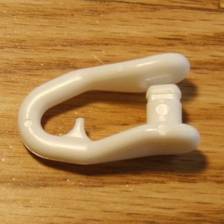 shows small plastic shackle