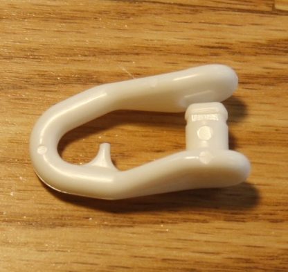 shows small plastic shackle